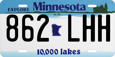 MN license plate 862LHH
