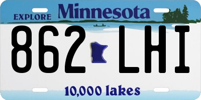MN license plate 862LHI