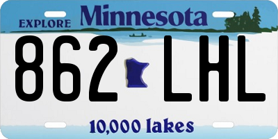 MN license plate 862LHL