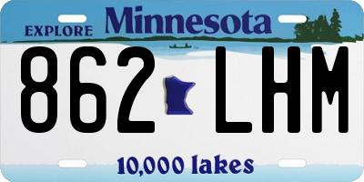 MN license plate 862LHM