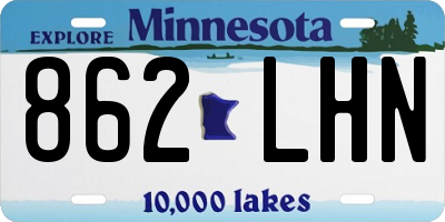 MN license plate 862LHN