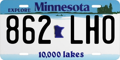 MN license plate 862LHO