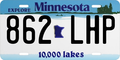 MN license plate 862LHP