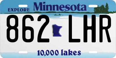 MN license plate 862LHR