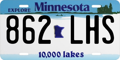 MN license plate 862LHS
