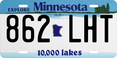 MN license plate 862LHT