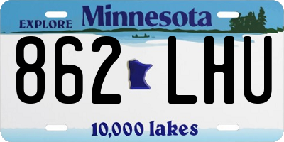MN license plate 862LHU