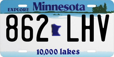 MN license plate 862LHV