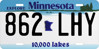 MN license plate 862LHY