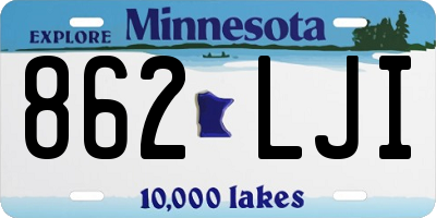 MN license plate 862LJI