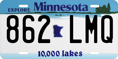 MN license plate 862LMQ