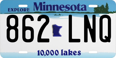 MN license plate 862LNQ