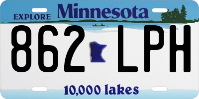 MN license plate 862LPH