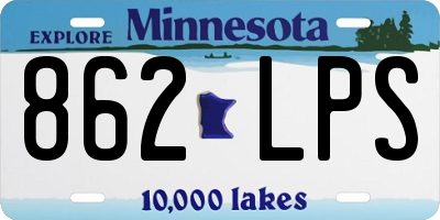 MN license plate 862LPS