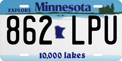 MN license plate 862LPU