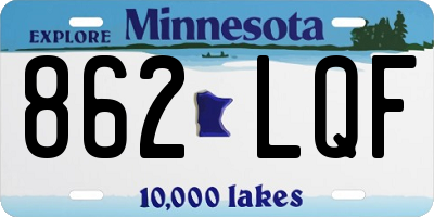MN license plate 862LQF