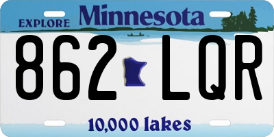 MN license plate 862LQR