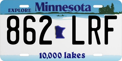 MN license plate 862LRF