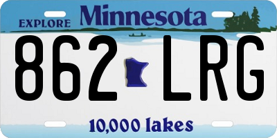 MN license plate 862LRG