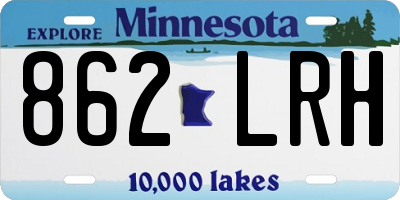 MN license plate 862LRH