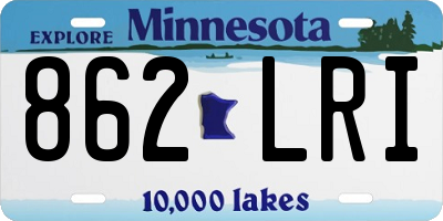 MN license plate 862LRI