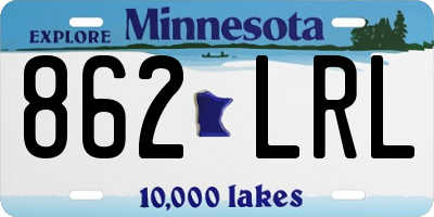 MN license plate 862LRL