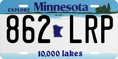 MN license plate 862LRP