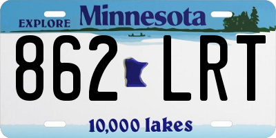 MN license plate 862LRT