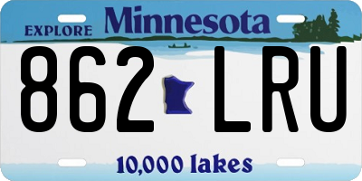 MN license plate 862LRU