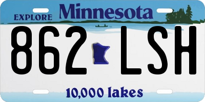 MN license plate 862LSH