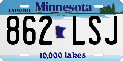 MN license plate 862LSJ