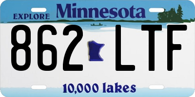 MN license plate 862LTF