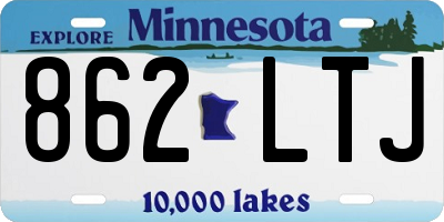 MN license plate 862LTJ