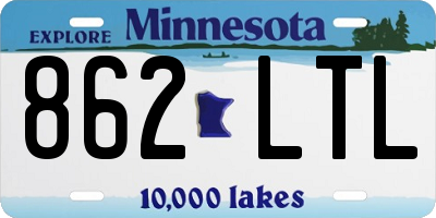 MN license plate 862LTL