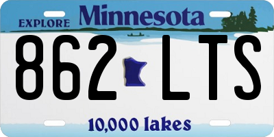 MN license plate 862LTS