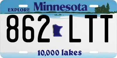 MN license plate 862LTT