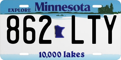 MN license plate 862LTY