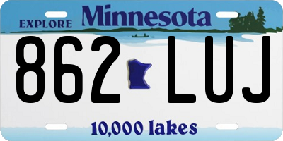 MN license plate 862LUJ