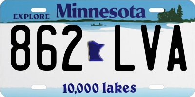 MN license plate 862LVA