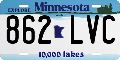 MN license plate 862LVC
