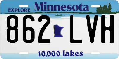 MN license plate 862LVH