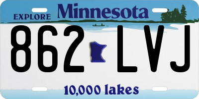 MN license plate 862LVJ