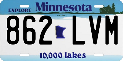 MN license plate 862LVM