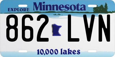 MN license plate 862LVN