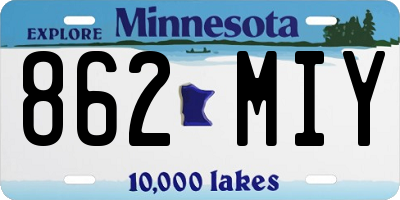 MN license plate 862MIY