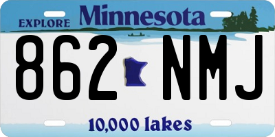MN license plate 862NMJ