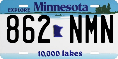 MN license plate 862NMN