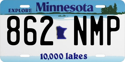 MN license plate 862NMP