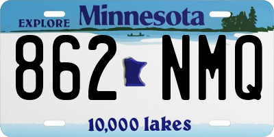 MN license plate 862NMQ