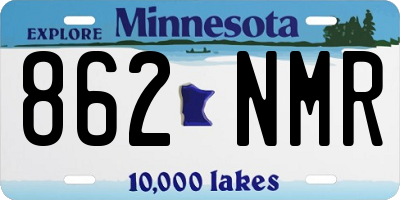MN license plate 862NMR